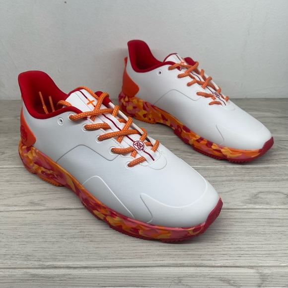 GFore MG4+ Ghost Drop 3 Mens Golf Shoes Orange White G4MS22EF26L3 Size 11.5 - Picture 3 of 11